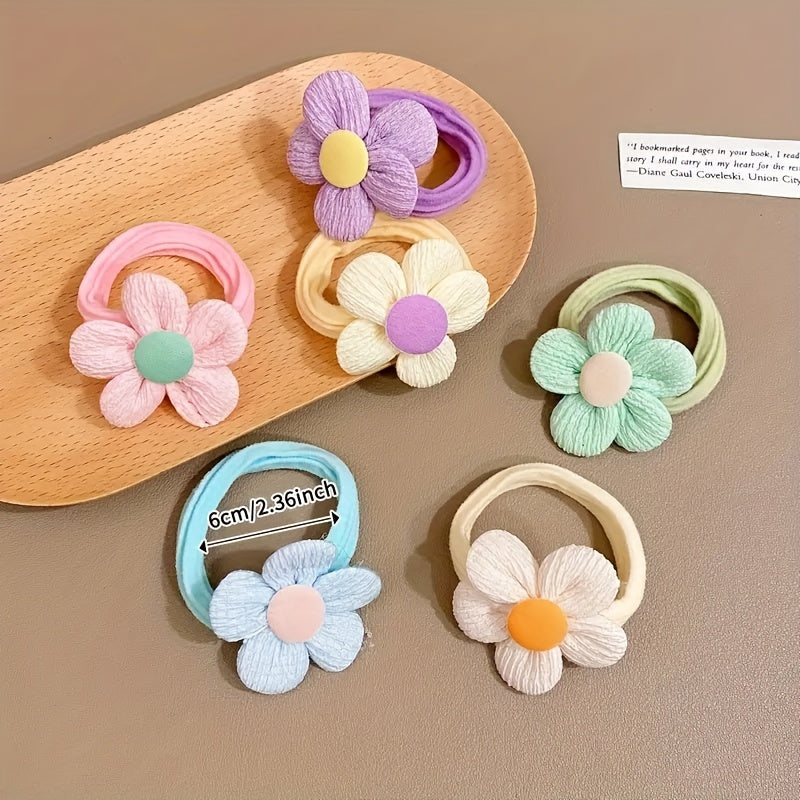 12PCS Girls Women Flower Bow Hair Accessories Elastic Hair Ties Gift Set