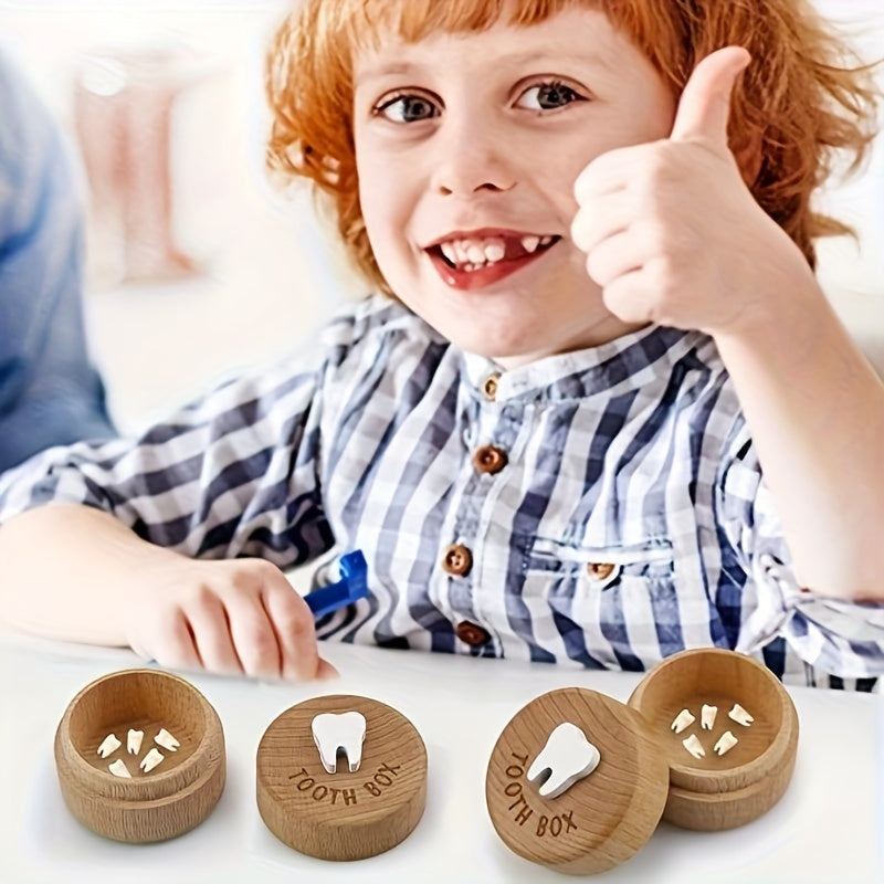 Сундук для зубной феи с 3D-резьбой - идеально подходит для хранения молочных зубов, отличный подарок на Рождество, Хэллоуин, День благодарения, Новый год или День святого Валентина.