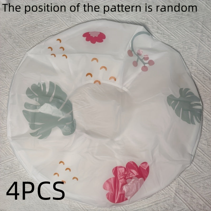 4 dona dumaloq plastik ventilyator qopqog'i, bardoshli, oson tozalash uchun uy, ofis, do'kon