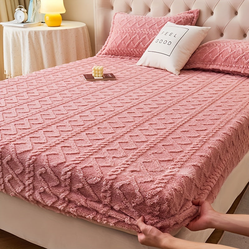 Striped Taffeta Bed Skirt Thick Polyester Jacquard Washable for Beds Up to 29cm