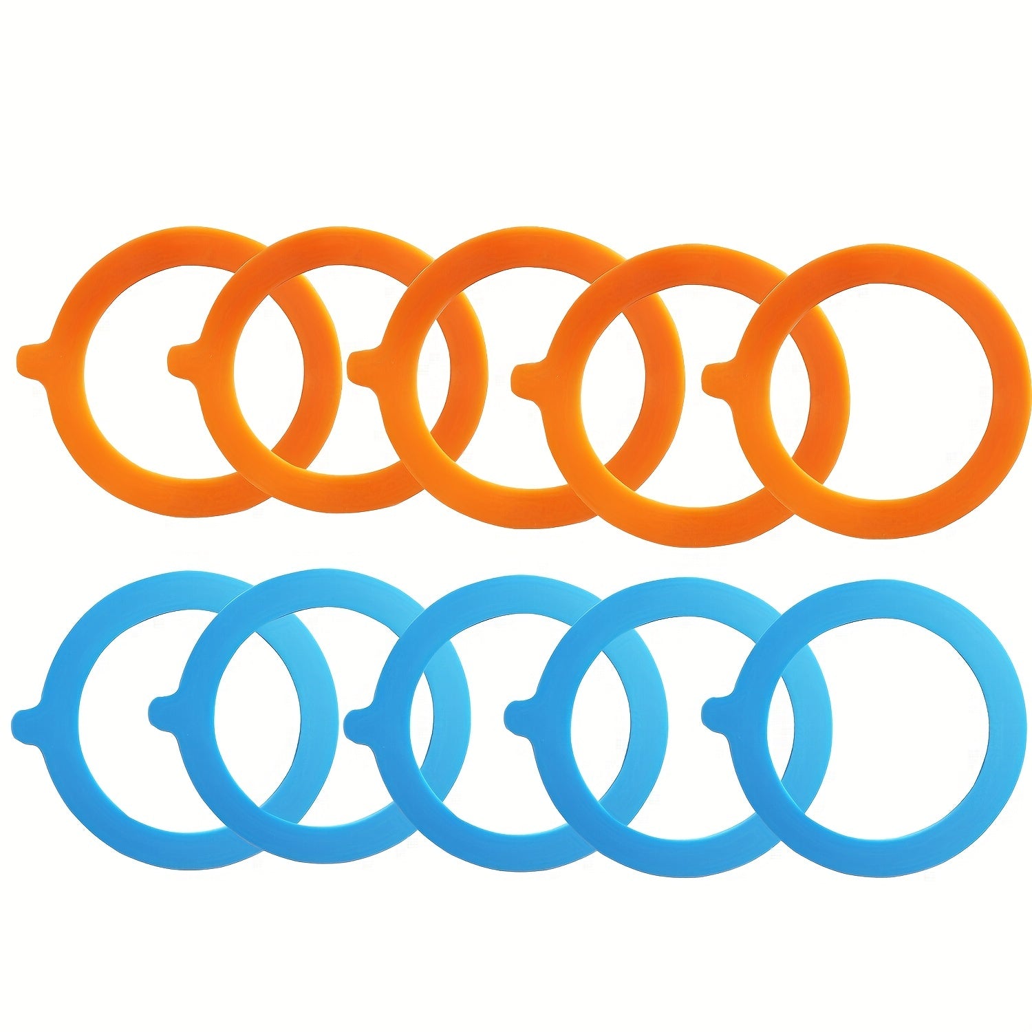 Reusable Silicone Seals for Mason Jars Leak Proof Durable Rubber Gaskets Replacement Rings