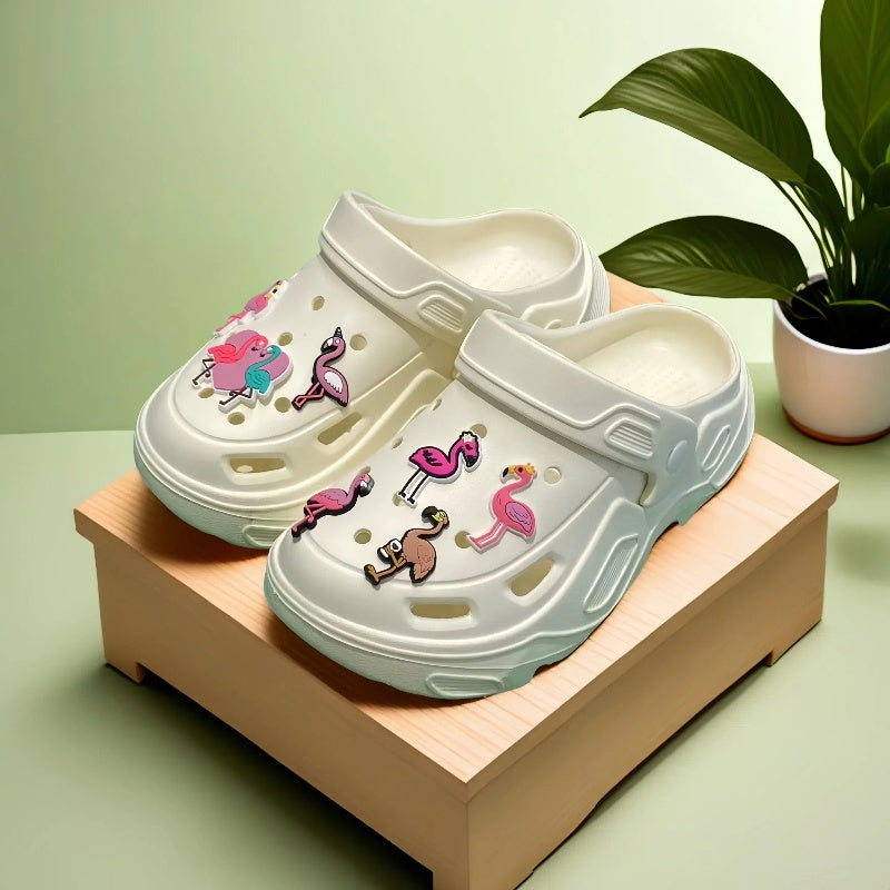 Women's Summer Fashion Hollow Shoes Sandals EVA Thick Sole Beach Footwear