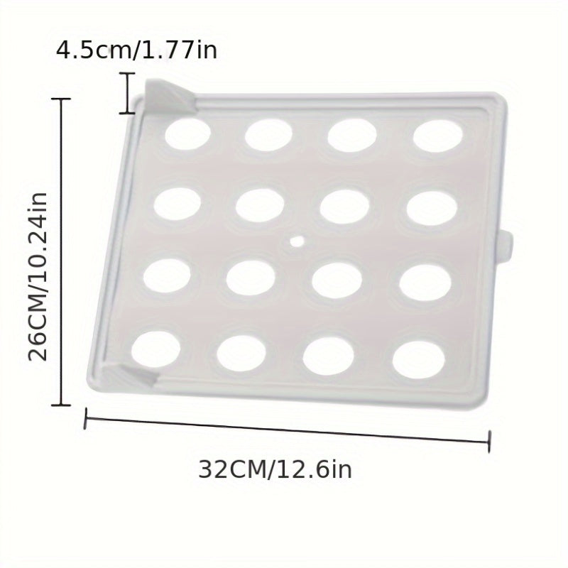 Plastic Stackable Shirt Organizer for Wardrobe Storage Rectangular Shelf