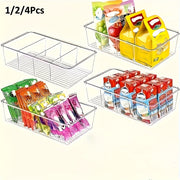 Oziq-ovqat saqlash tashkilotchilari qutilari, olib tashlanadigan atıştırmalıklar uchun likopcha bilan, oshxona va shkaflar uchun