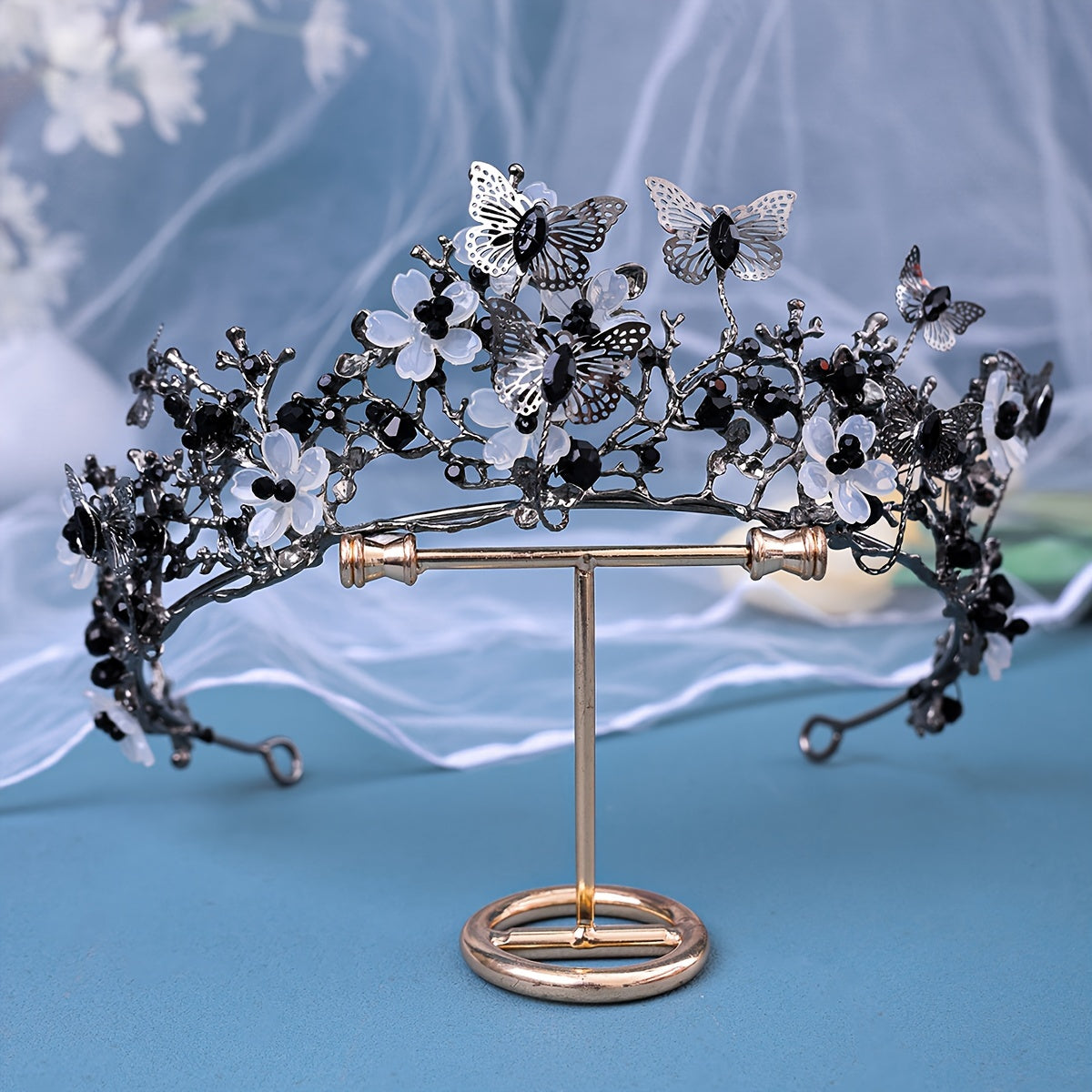 Luxurious Wedding Crown Headpiece Rhinestone Bridal Tiara for Brides and Formal Events