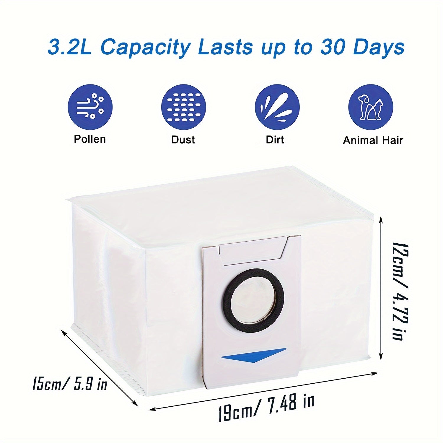 Robot Vacuum Cleaner Dust Bags Set for T20 Omni T20e X1 Omni Replacement Accessories