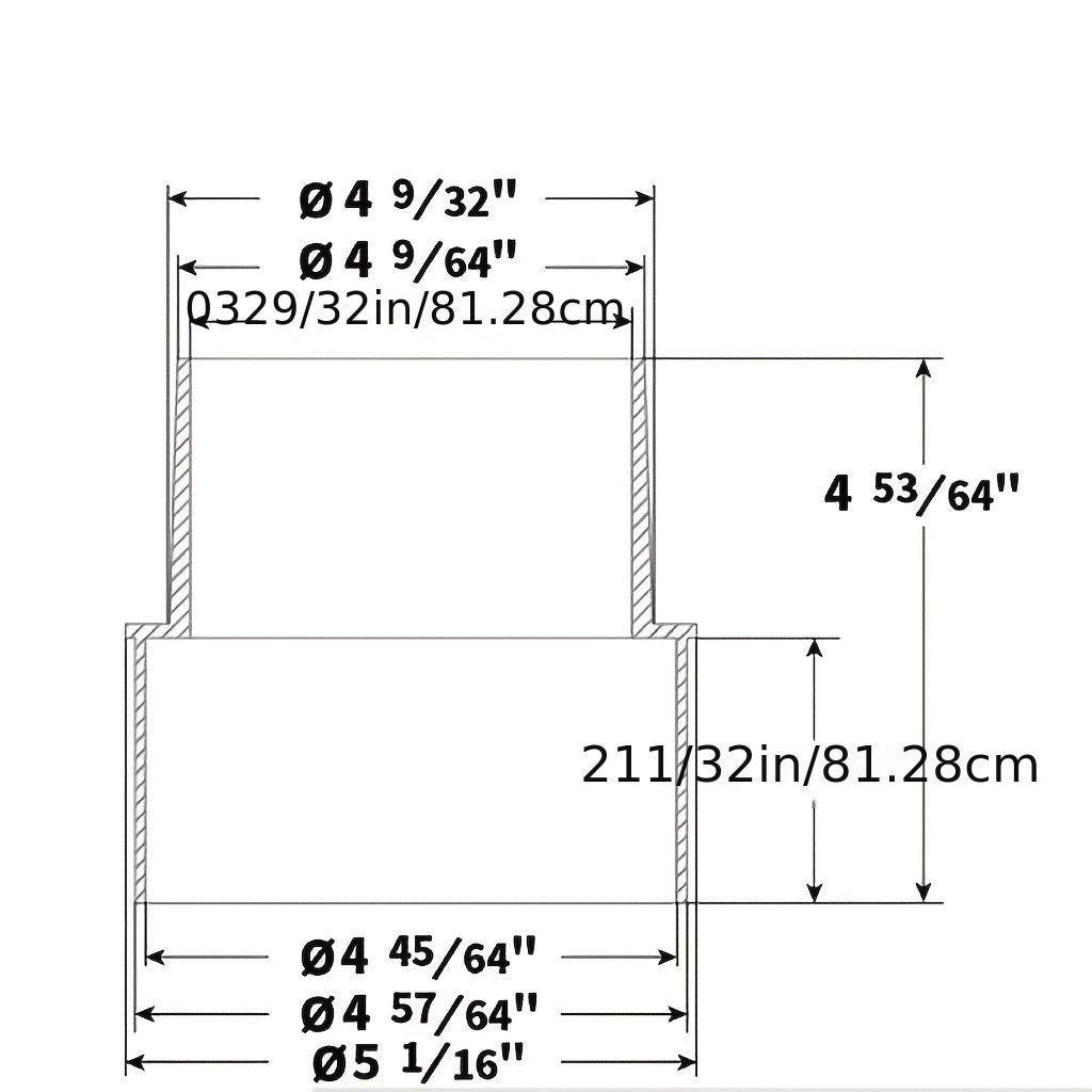 POWERTEC 70170 uchun plastik materialni kamaytiruvchi chang to'plovchi aksessuar, 5 dyuymdan 4 dyuymgacha