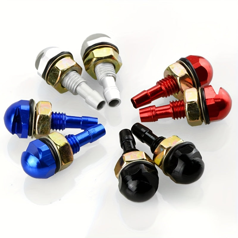 Universal Aluminum Alloy Windshield Washer Nozzles Golden Mist Spray Heads
