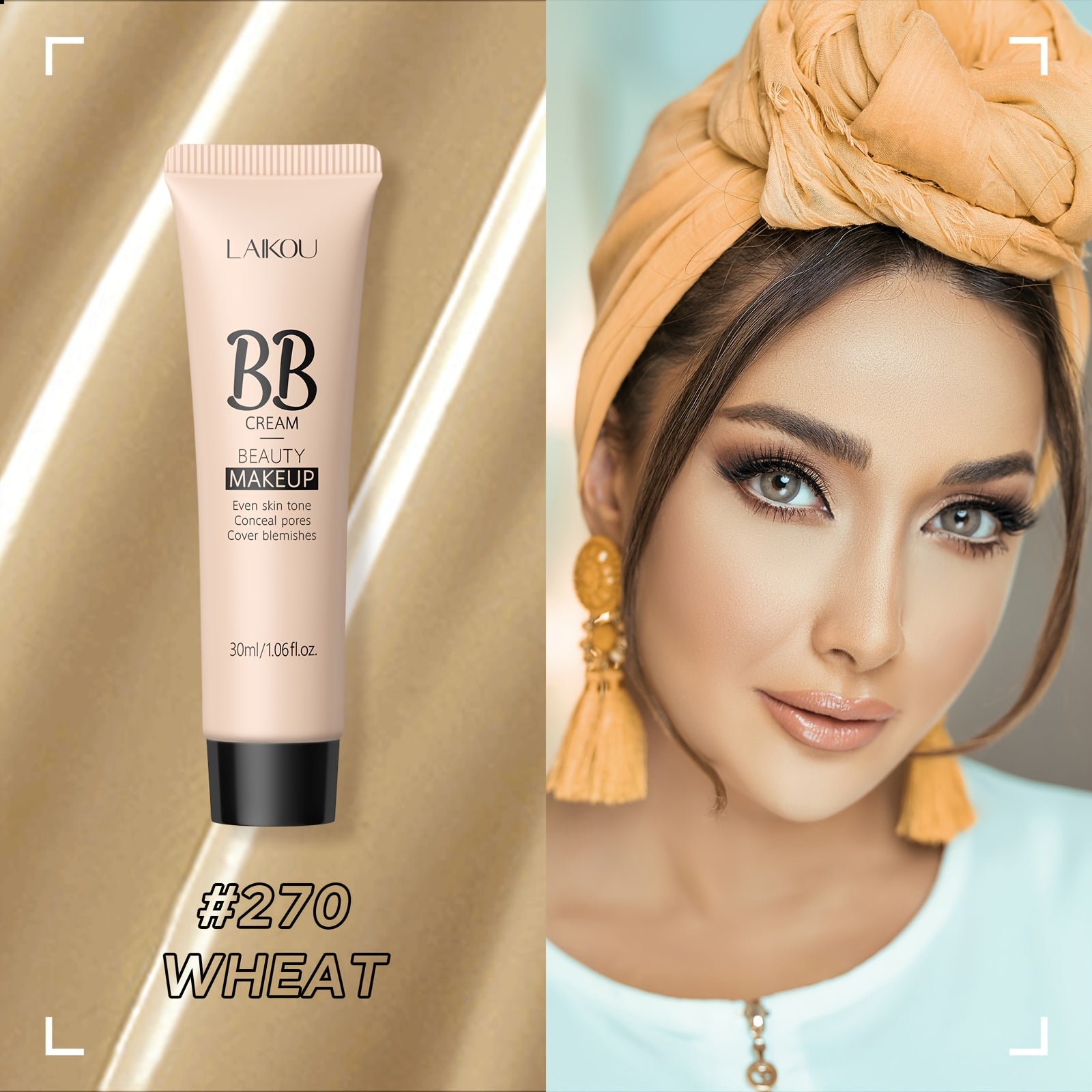 Women Waterproof BB Cream Concealer Full Coverage Makeup Foundation 30ml