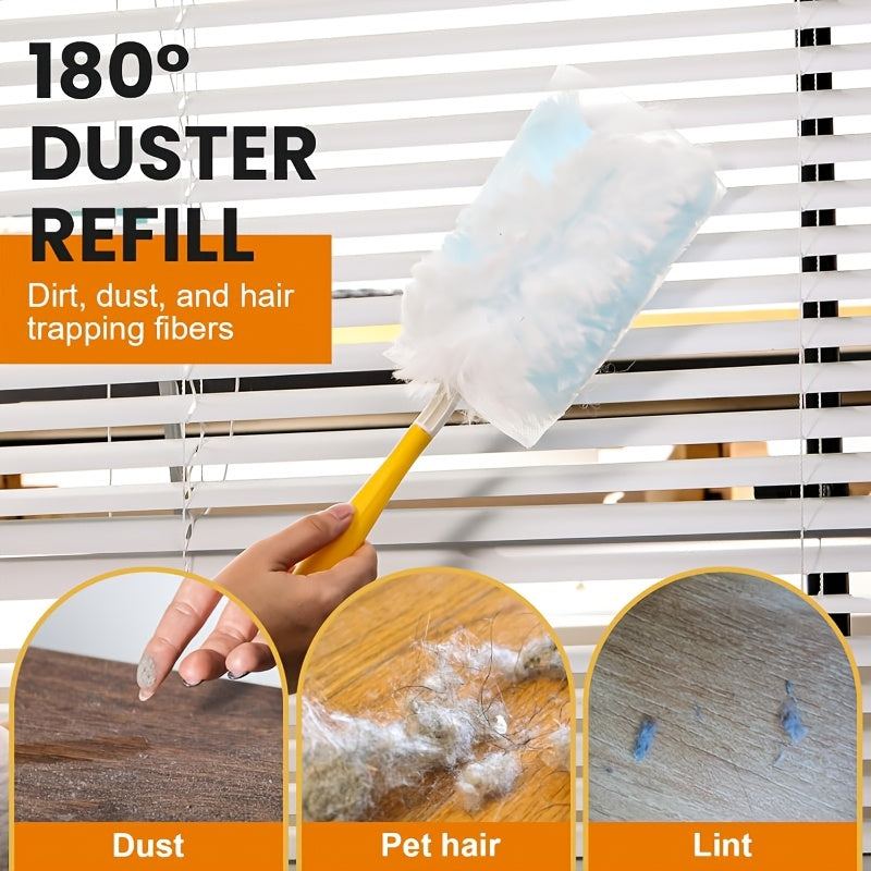 10-Pack Reusable Microfiber Dusting Brush Heads for Home Car Keyboard