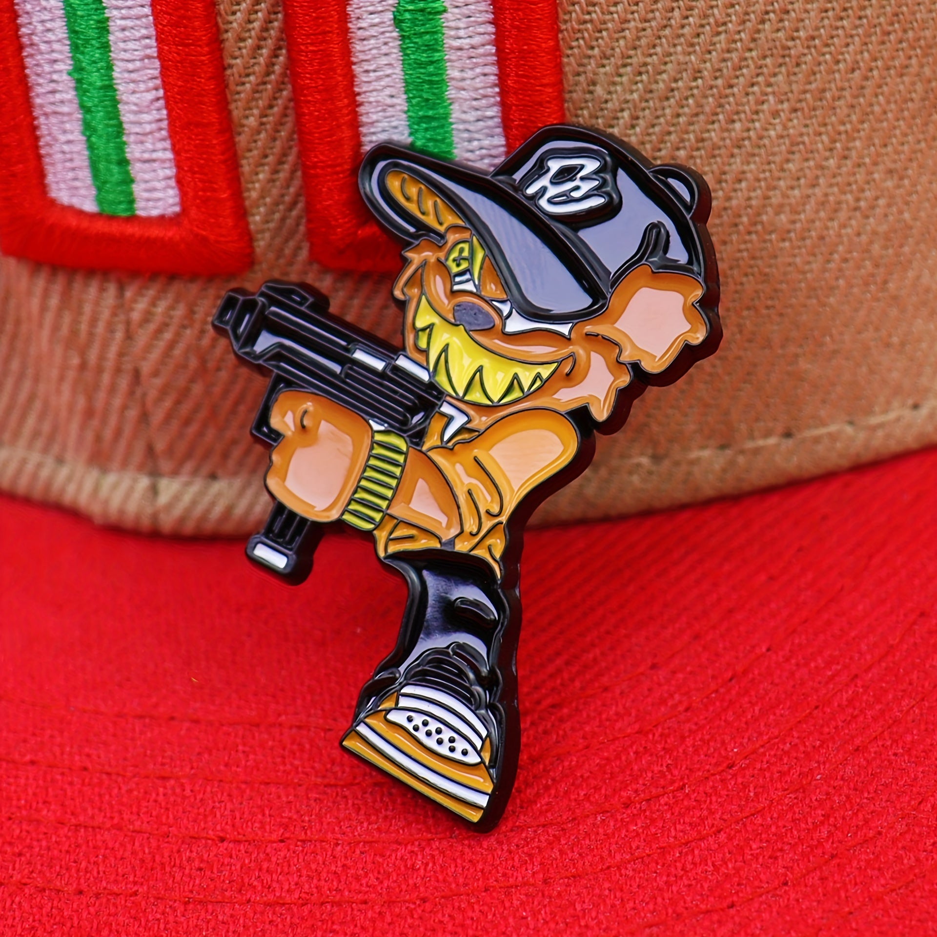 Men's Enamel Baseball Cap Pin Durable Stylish Hat Accessory Gift