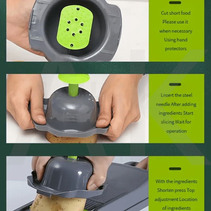 Turli sabzavotlar uchun ko'p funksiyali sabzavot maydalagich - oshxona uchun zarur asbob.