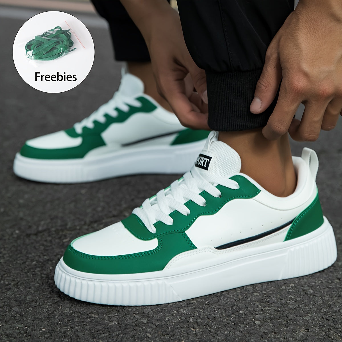 Erkaklar uchun yangi moda krossovkalari, vintage/ko'cha uslubida, barcha mavsumlar uchun nafas oladigan va qulay, shoelace bilan yopish.