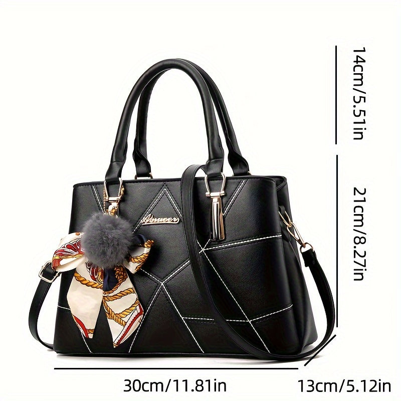 Elegant PU Crossbody Bag for Women with Adjustable Strap and Zipper Closure