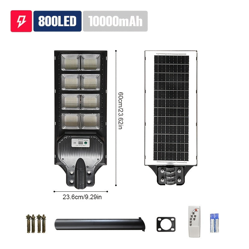 Farola exterior solar con sensor infrarrojo y control remoto