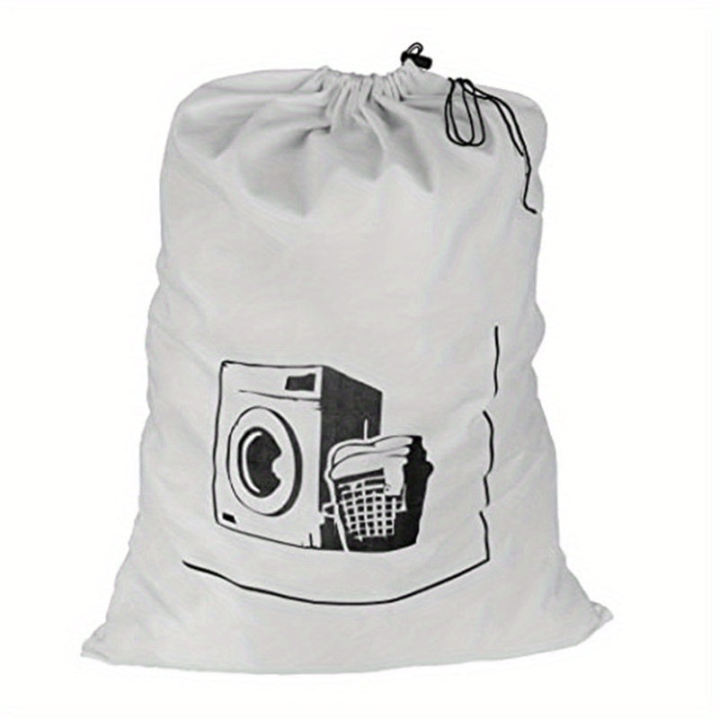 Cotton Laundry Bag 44.96x65.02cm Drawstring Reusable Hamper Liner