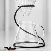 Soporte para filtro de hierro para cafeteras de goteo, soporte clásico para café, no eléctrico