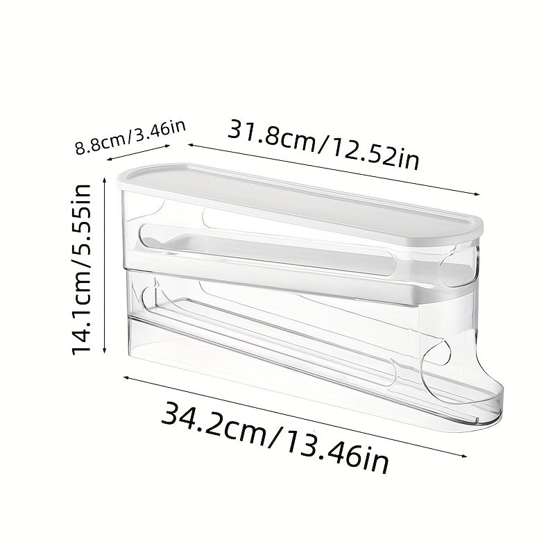 Refrigerator Egg Organizer Side Door Storage Plastic Space Saving Egg Holder