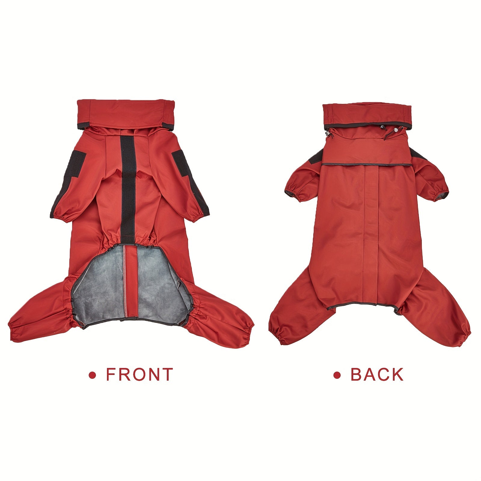 Зимняя собачья куртка с флисовой подкладкой, ветрозащитная и водонепроницаемая, подходит для собак от маленьких до крупных пород. Комбинезон на молнии для домашних животных.