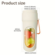 Compact USB Rechargeable Electric Juicer for Smoothies Travel Blender Cup