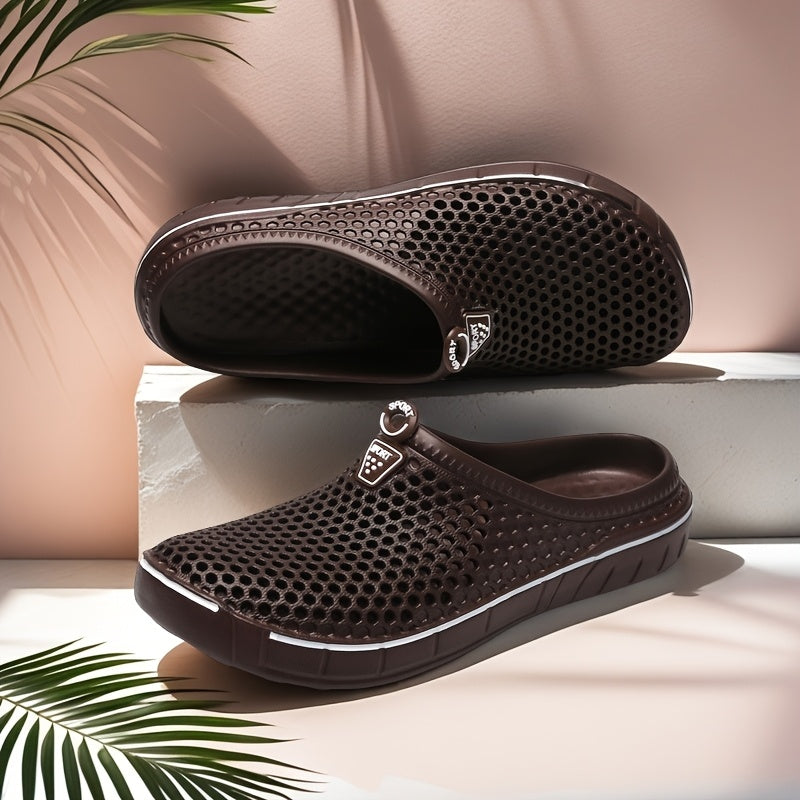 Women's Breathable EVA Clogs Open-Toe Slip-On Casual Shoes Purple