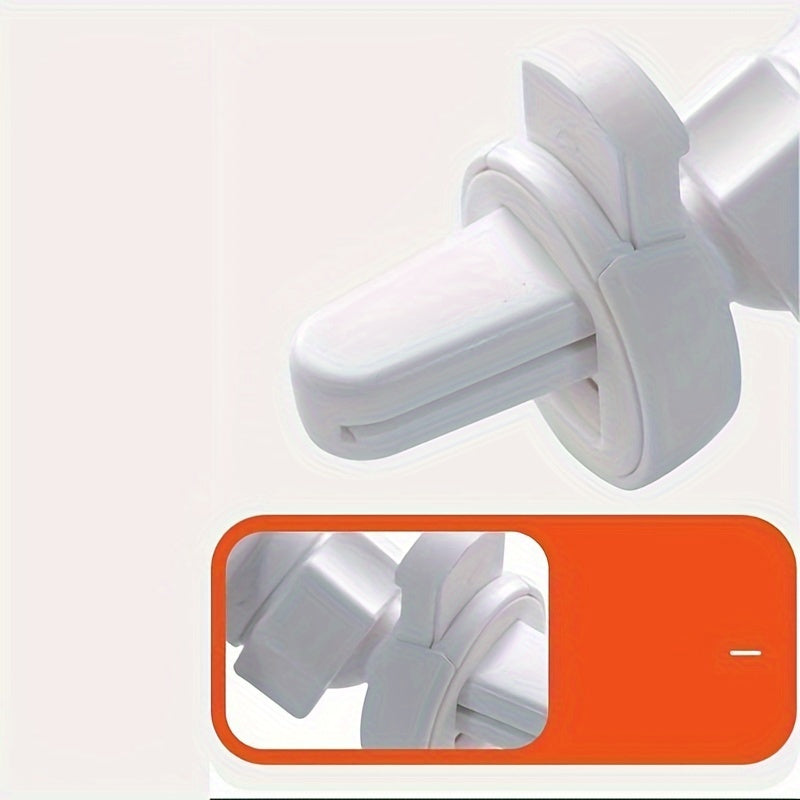 Women Silver PVC Car Phone Holder Air Vent Mount for Navigation