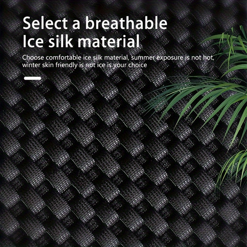 Machine Knit 5-Seater Car Seat Cover Full Enclosure All-Season PU Leather