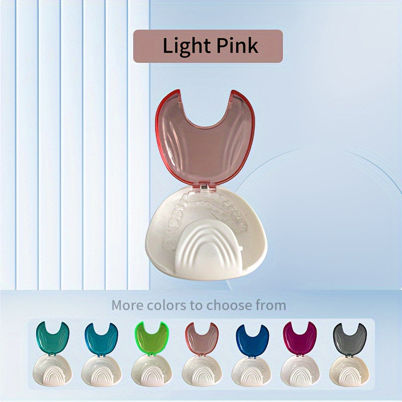 Dental Brace Storage Box Shell Design Retainer Case Denture Holder Multi-Color