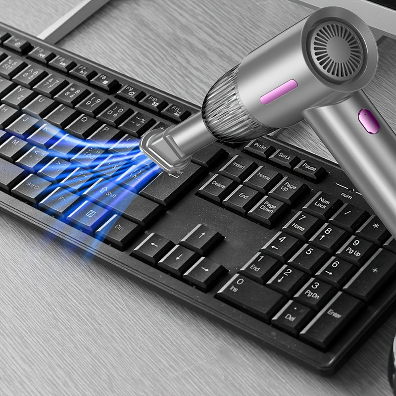 Qo'lga olinadigan changyutgich, 14KPa yuqori so'rish kuchi, USB orqali zaryadlanadigan, 4000mAh litiy batareya, 65dB jim ishlash. Avtomobil, uy, ofis, chang va uy hayvonlari sochlarini olib tashlash uchun ideal. O'z ichiga oladi