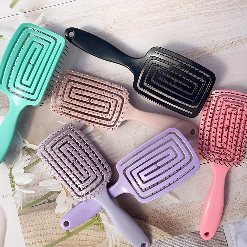 Peine antistático para cabello unisex, desenredante, de peinado, para cabello esponjoso