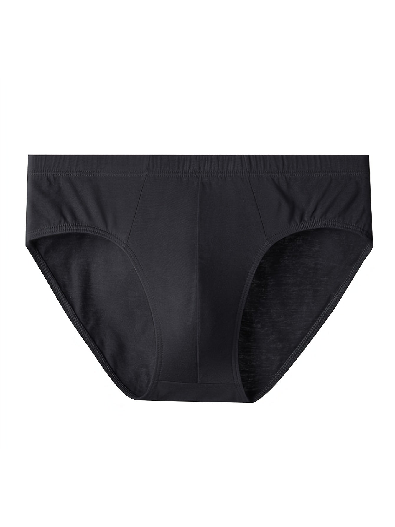 5 ta erkaklar uchun paxta ichki kiyimlari, o'rtacha cho'ziluvchan trikotaj matodan tayyorlangan, bir rangda, barcha fasllar uchun nafas oladigan qulaylikni ta'minlaydi.