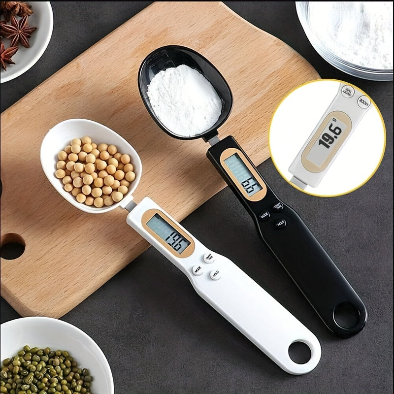 Digital Kitchen Scale with Precision Measuring Spoon 500g Battery Powered