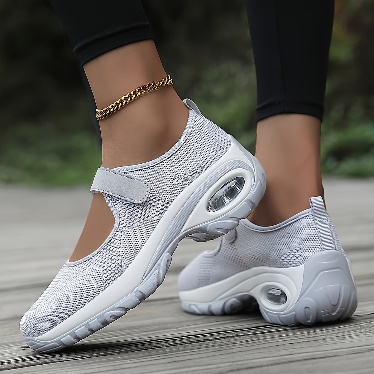 Women's Mesh Wedge Sneakers Breathable Cushion Walking Shoes Plus Size