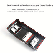 Cubierta de ventilación trasera de aire en ABS con patrón de fibra de carbono para decoración interior de coche