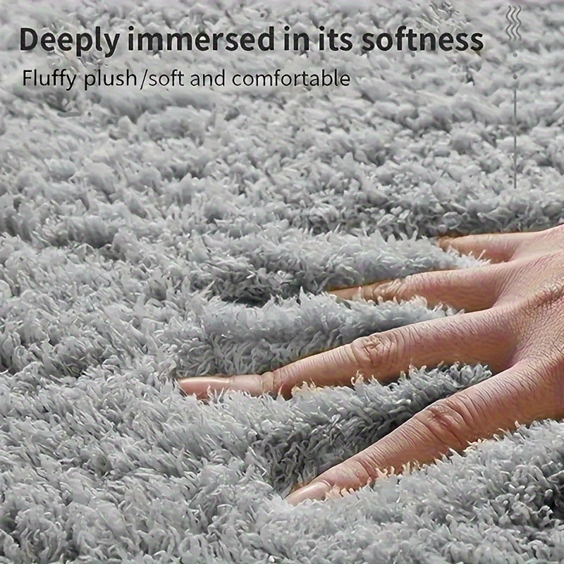 Thickened Plush Absorbent Non-Slip Bathroom Bathtub Rug