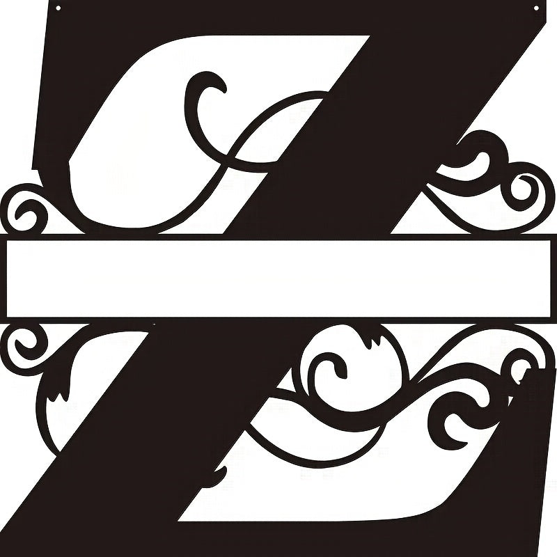 Personalized Metal Family Name Sign Wall Art for Front Entrance or Housewarming Gift