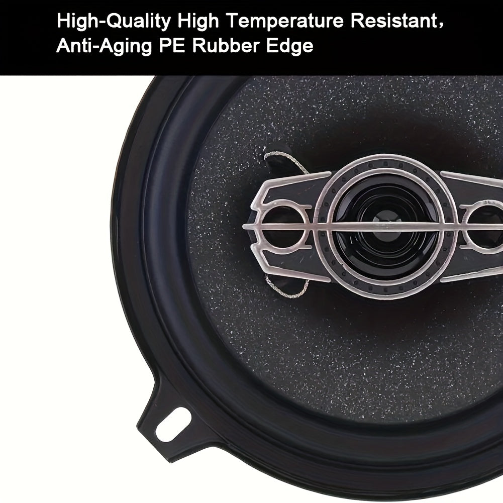 10.16 cm 220W 4-Way Car Coaxial Speakers with Dust Cover and Audio Cable