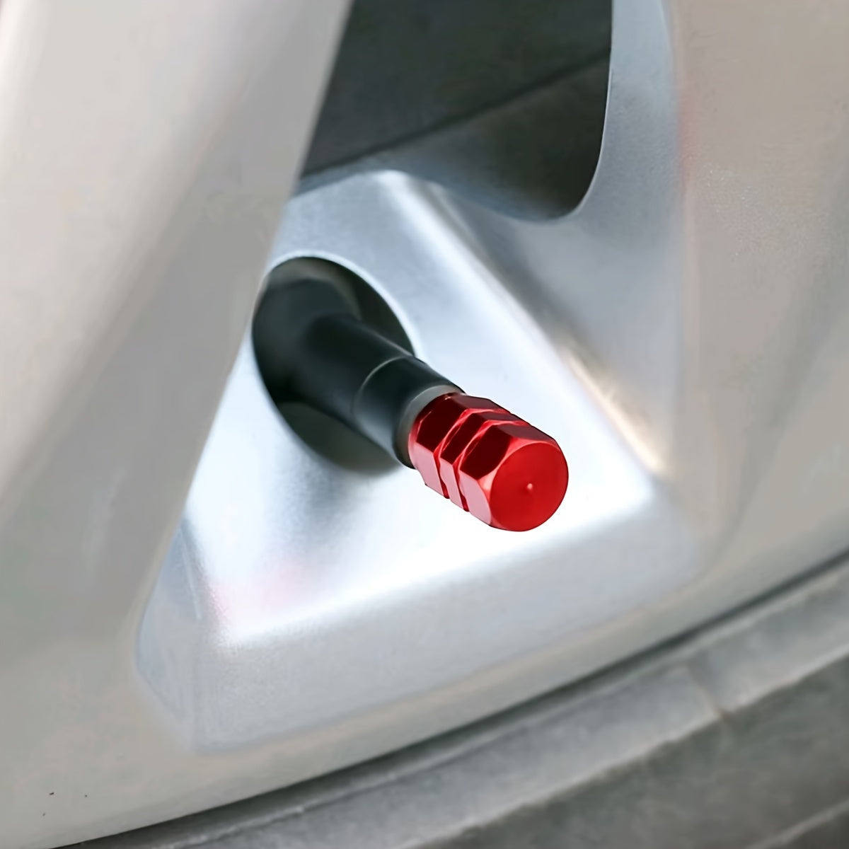 Juego de 4 tapas de válvula de neumático de aleación de aluminio para coches, motocicletas, bicicletas