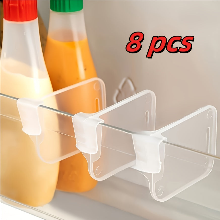 8-Donali shaffof muzlatgich yon eshik tashkilotchisi, sozlanadigan bo'linmalar bilan