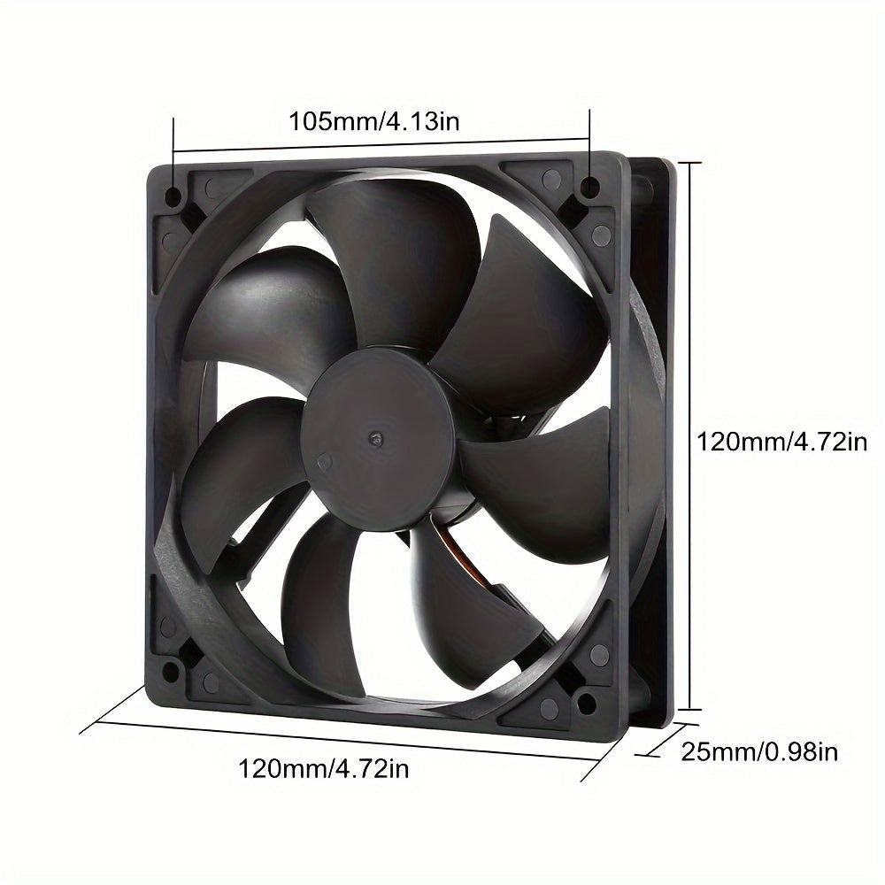 120mm USB Computer PC Fan for CPU and Case Cooling 2000 RPM 66 CFM