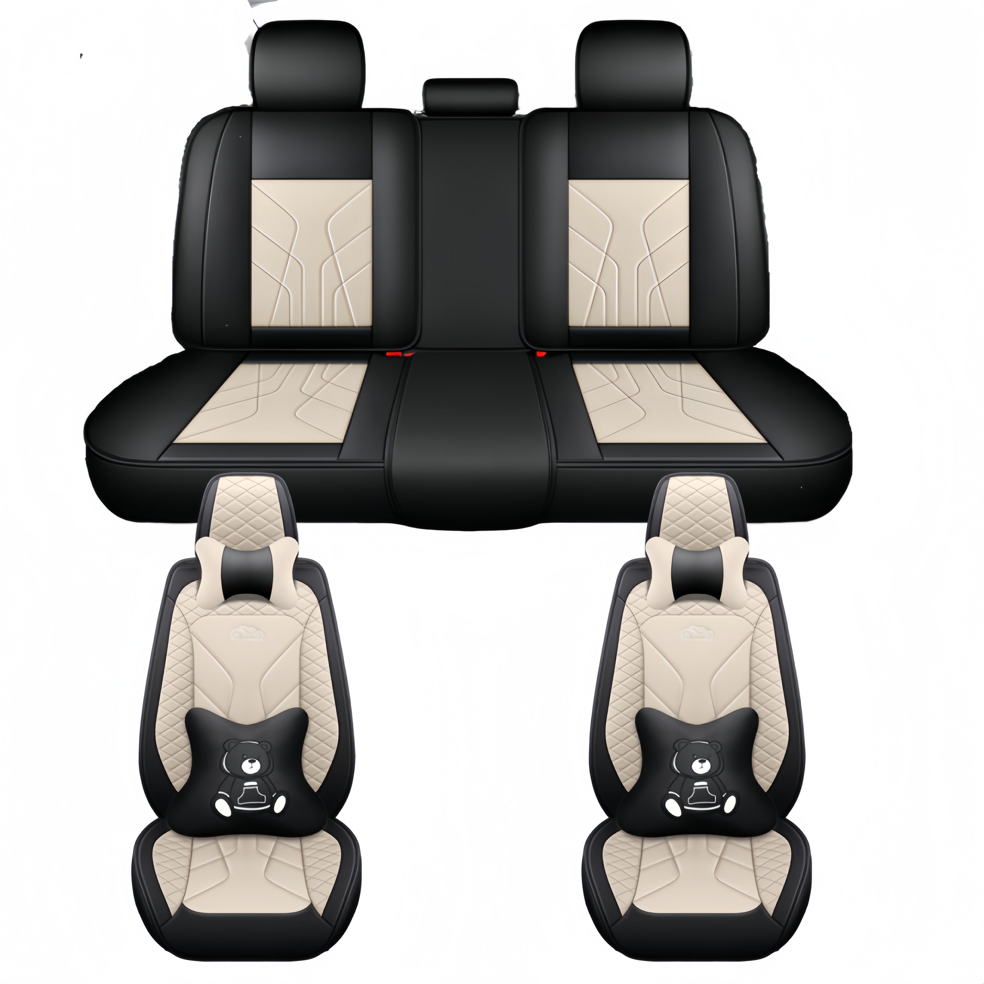 Avtomobil o‘rindiq qoplamalari, barcha mavsumlar uchun to‘liq qamrov, yostiq, oson parvarish