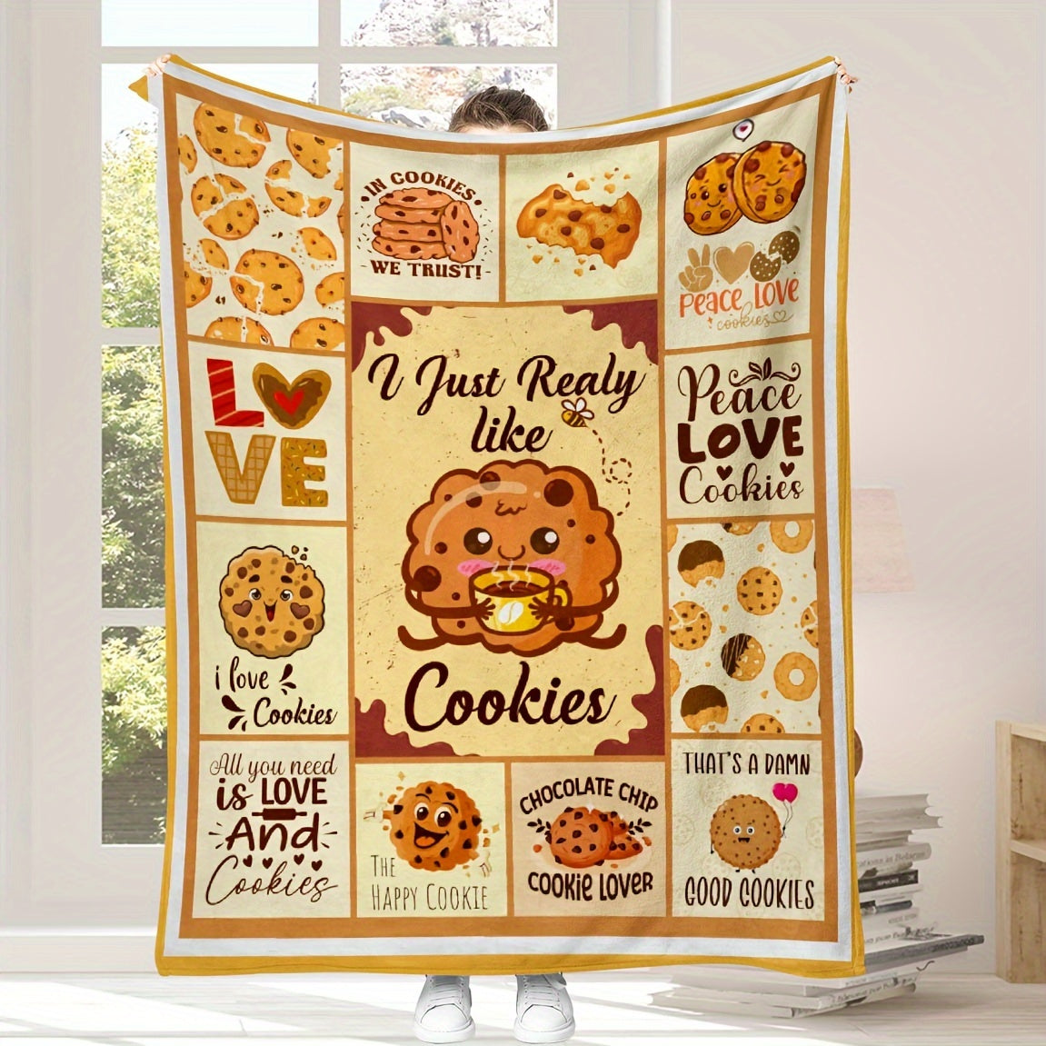 Reversible Flannel Fleece Throw Blanket Soft Lightweight for All Seasons