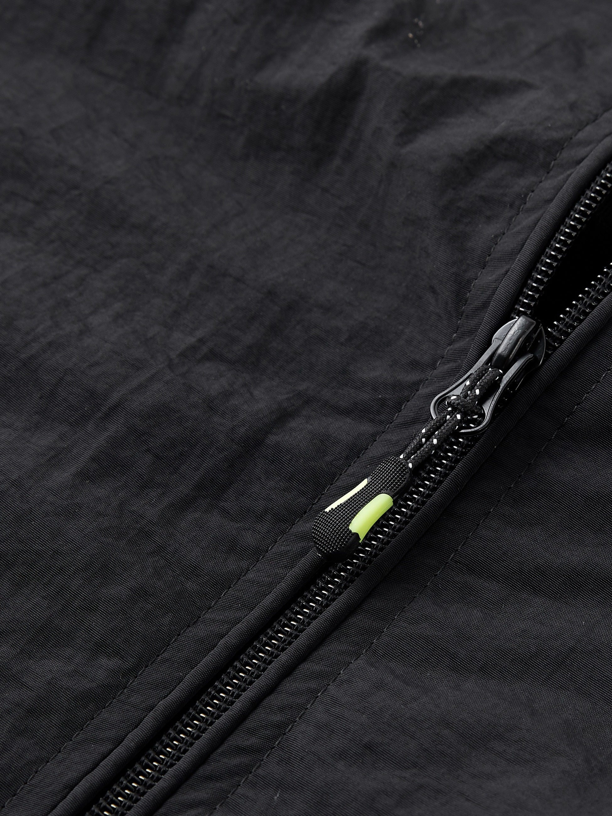 Men's Sleeveless Outdoor Vest with Stand Collar Drawstring Nylon Polyester Casual