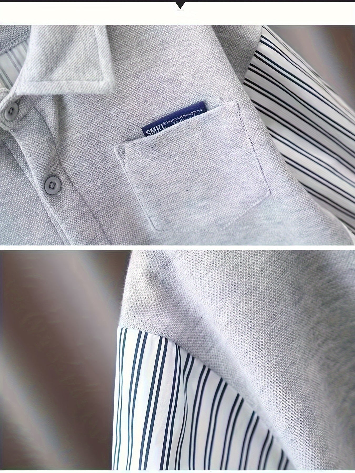 Pack de 2 camisetas de manga larga a rayas de algodón para niños