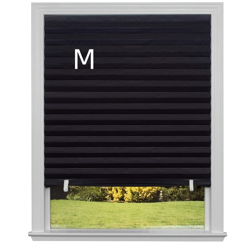 Pleated Curtains for Bedroom Office Living Room Semi-Shading Privacy Non-Woven Fabric