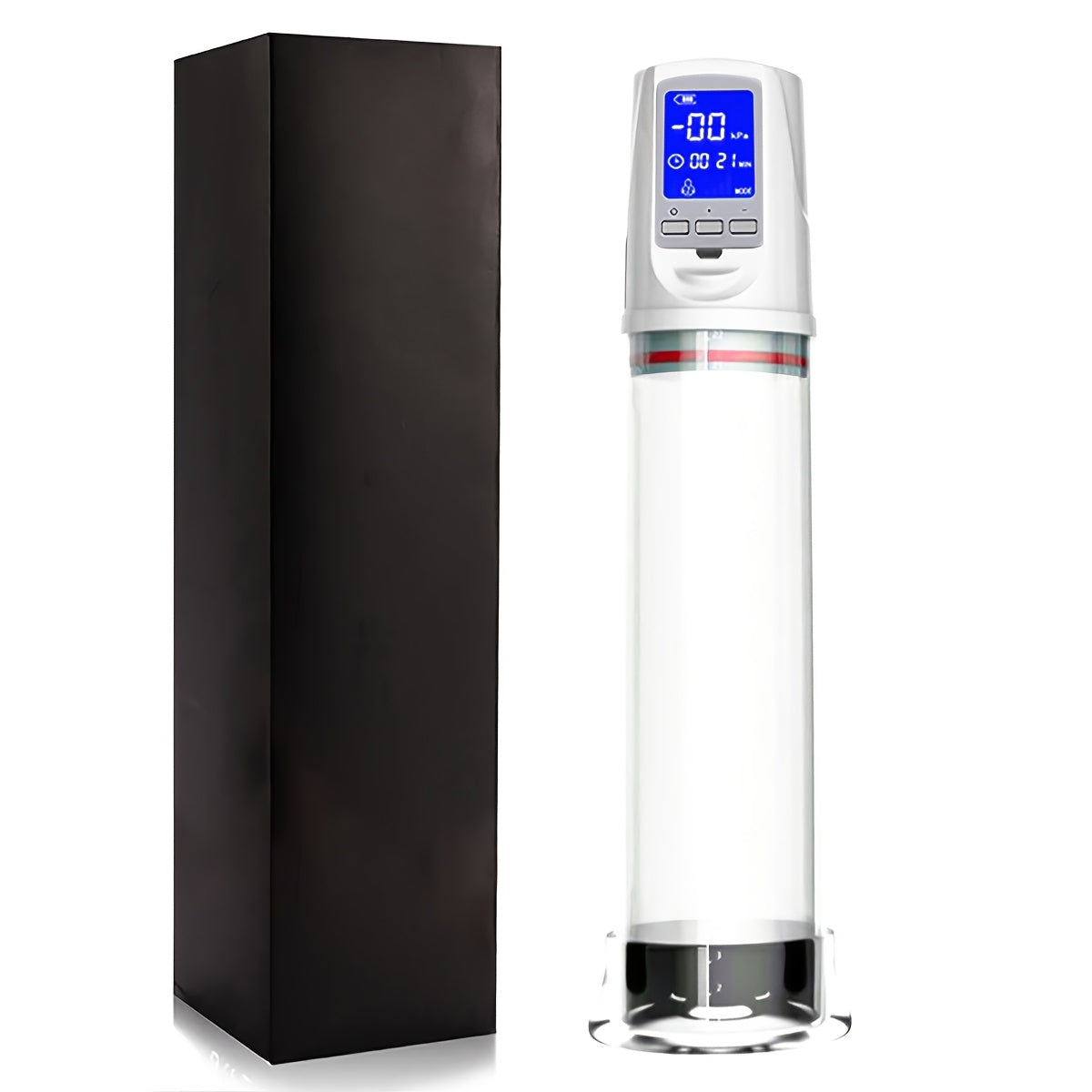 Men Electric Penis Pump with 4 Suction Modes LED Display and Rechargeable Battery