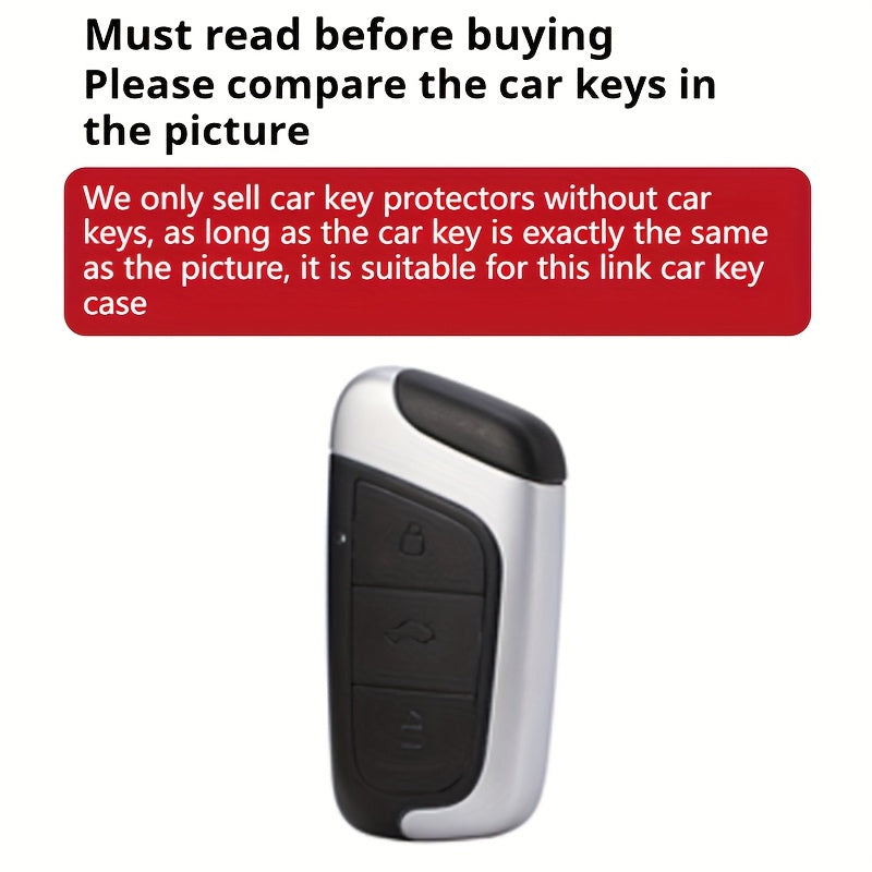 Luxury TPU Car Key Cover for Automotive Key Fob with Metallic Finish