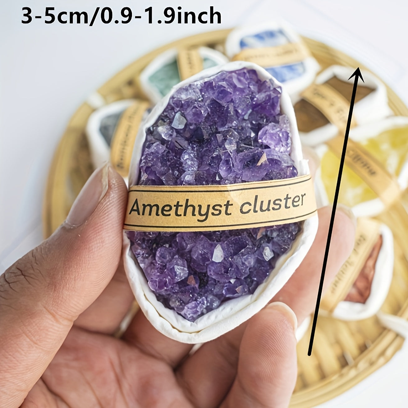 Набор натуральных кристаллов-камней для изготовления украшений и домашнего декора, различные размеры