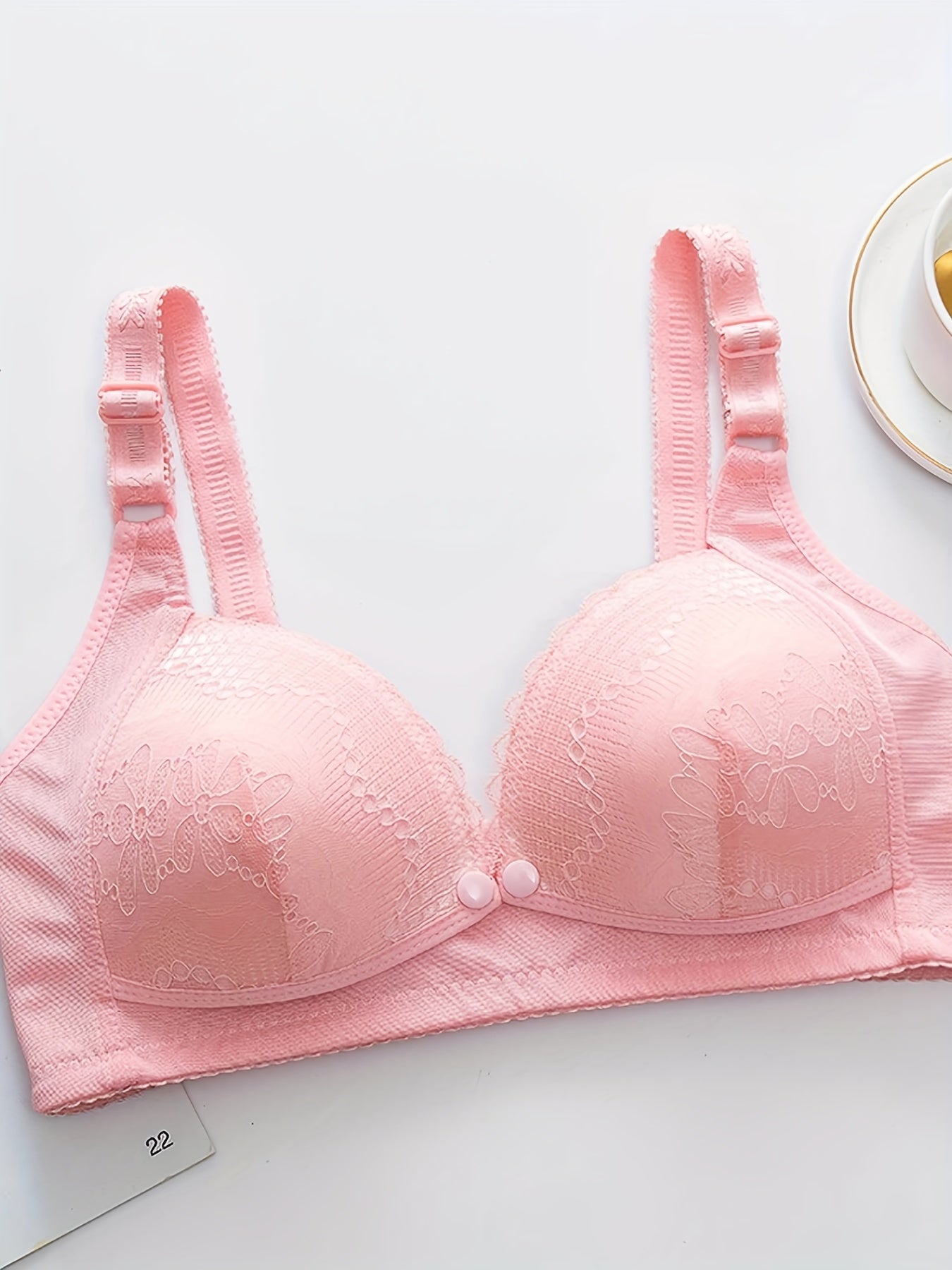 Maternity Nursing Bra for Pregnancy and Breastfeeding Support Lightweight Breathable Solid Color