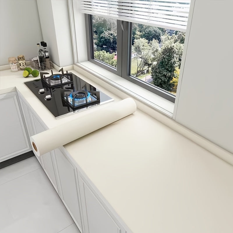 Removable Vinyl Wallpaper Matte Black Gray White Textured for Walls Kitchens Cabinets